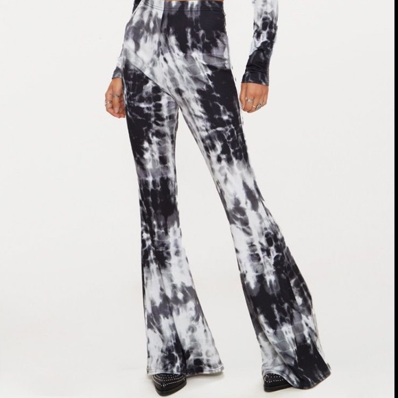 tie dye bell bottom yoga pants